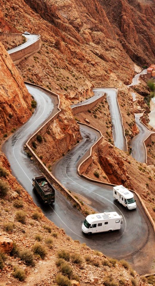 The Famous Tizi N'Tichka Pass In Morocco.