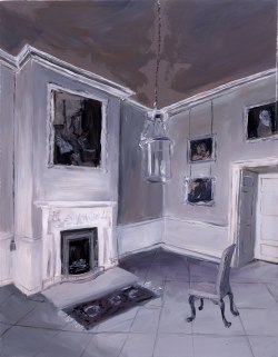 redlipstickresurrected:  Karen Kilimnik (American, b. 1955, Philadelphia, PA, USA) - The Head Witch’s House, Reception Room, 2005   Painting: Water Soluble Oil Color on Canvas  