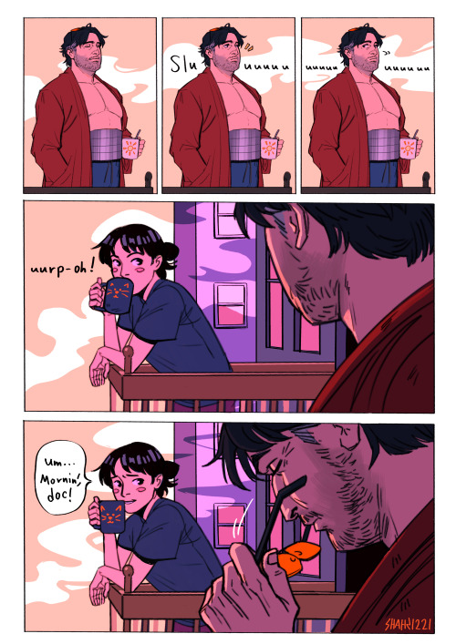 shahs1221: Little short comic of Timeskip!Otto interacting with the neighbor (who has a huge crush o