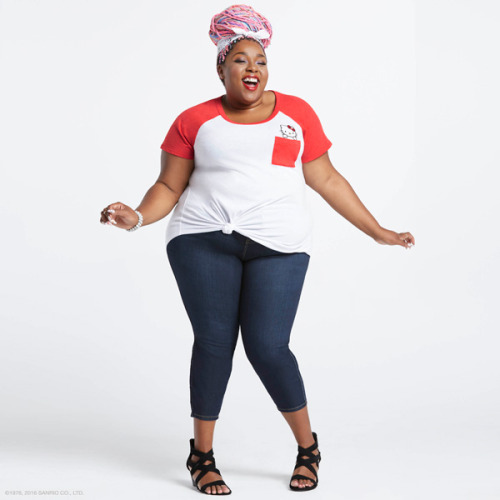 tasselfairy: Just hanging out with my bestie Hello Kitty in the new plus size collection for Torrid&