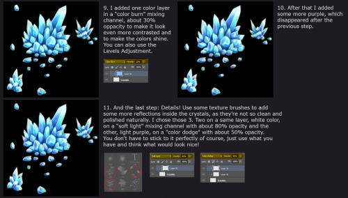 Tutorial on how to paint crystals! Easy tutorial on how to digitally paint crystals, step by step, w