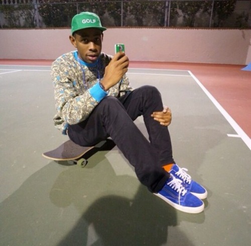 lookinspiffy: I love Tyler the creator. Look at that wind breaker in the third pic. Delicious.  He a