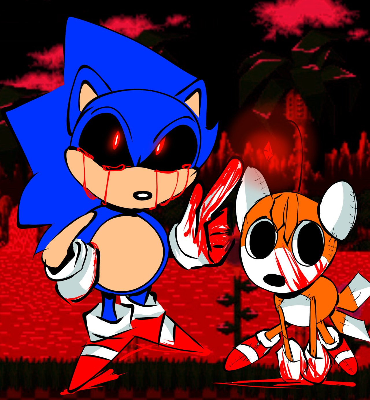 sonic exe tails exe - Clip Art Library