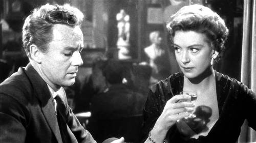 Van Johnson as Maurice Bendrix and Deborah Kerr as Sarah Miles in “The End of The Affair&rdquo