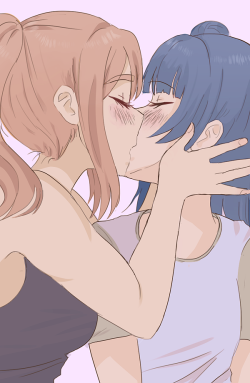 mariri-draws:  smooch