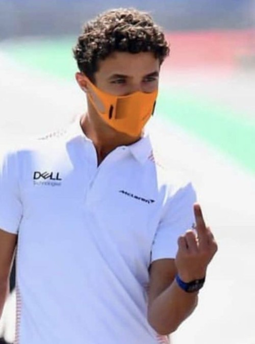 Lando Norris And Middle Finger