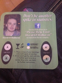 allthingshyper:  macthemuggle:  Signal boost that St Andrews student union now has coasters that can test for date rape drugs in drinks. +1 for my uni.  DUUUUUUUUUUUUUUUUUUUUUUUUUUUDE 