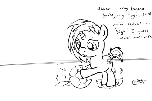 taboopony:  back reality i guess… nothing but boring magical horses and Pegasus  Aww. I feel so bad for this poor little guy ;w;
