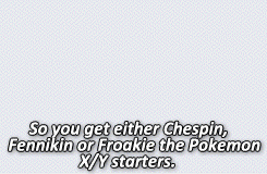 keybladesoras:   Pokemon Starters in X/Y and how they’re received.  