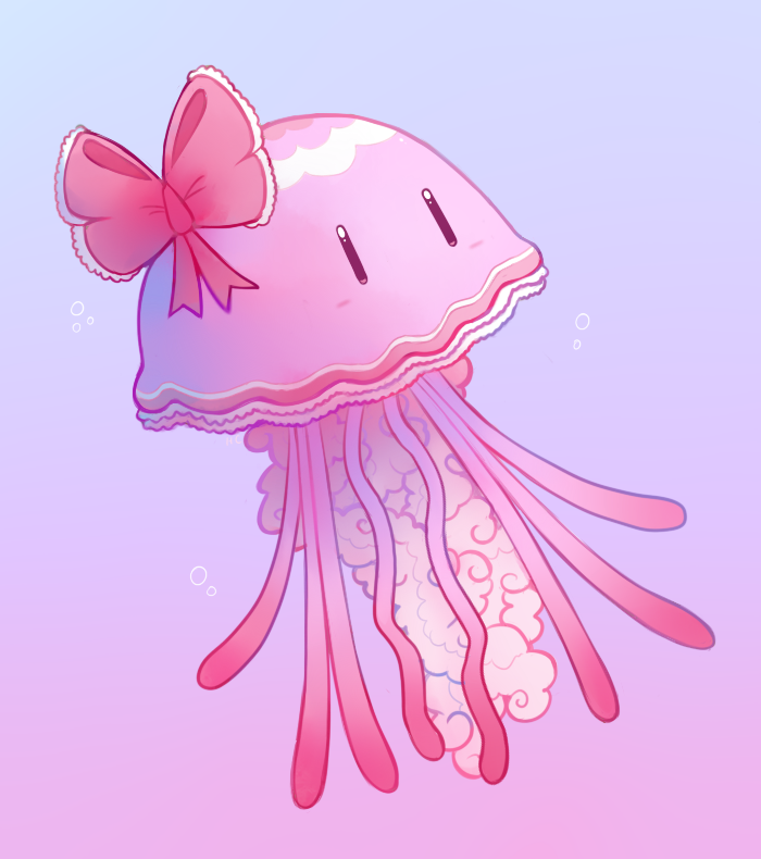 How To Draw A Cute Jellyfish