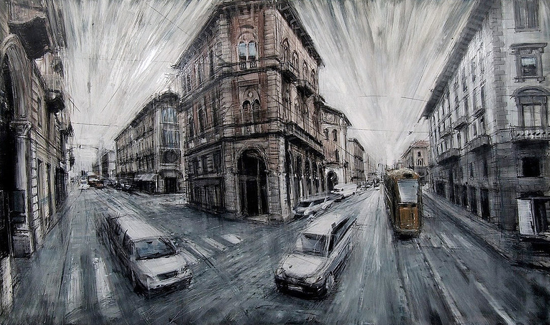 culturenlifestyle:  Blurred Cityscapes by Valerio D’Ospina Italian artist Valerio