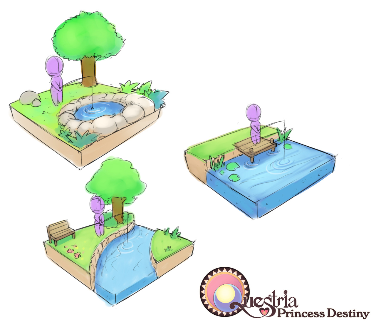 questriadestiny:  Design concepts for Questria: Princess Destiny http://igg.me/at/princessdestiny/x/3672101