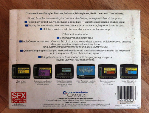 mingos-commodorepage:  Neuer Eintrag in Rubrik Sammlung: Commodore Sound Sampler Mit den Sound Sampler ist es möglich Ton über den Audio-Eingang auf den C64 zu speichern. Die aufgenommenen Samples können anschließend mittels Software weiterverarbeitet