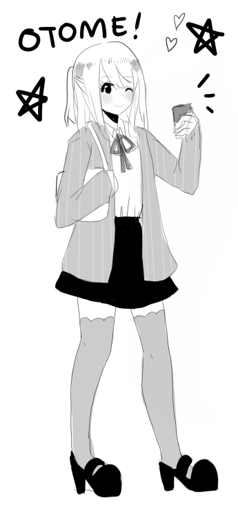 kimkat-cat: Finished a weekly art prompt (j-fash) and worked on some pixel art. \o/Top left coord cr