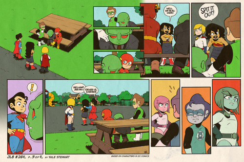 JL8 #264, pgs. 1-4 by Yale StewartBased on characters in DC Comics.Like the Facebook page here!Archi