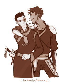 thesearchingastronaut:  this was my crack ship for Atla.and I still think it’s awesome :D 