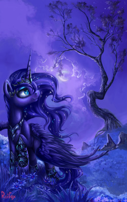 mlpfim-fanart:  Harmony of night by DaffyDream  &lt;3