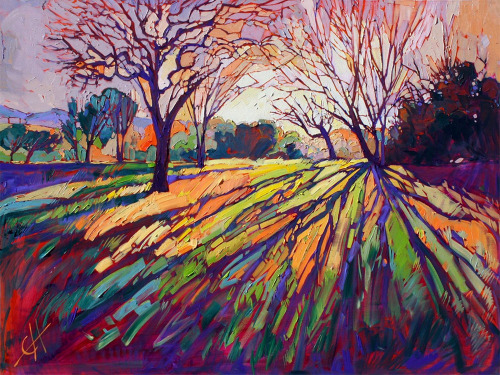 taktophoto: Oil Landscapes Transformed into Mosaics of Color by Erin Hanson