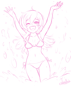 #222 - Summer Ice Cream SketchIt’s swimsuit