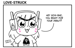 blackbookalpha:  Sombra has to deal with a lot of stuff before even coming out. I’m un-retiring only to make this comic. Going back to bed now. Special guest in a T-shirt: @markraas ‘s Reapfield PREVIOUS COMIC: GREMLIN GIRLS   rofl XD