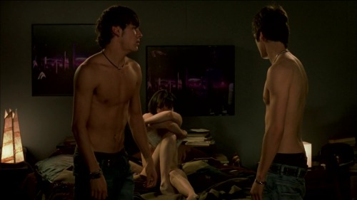 famousnudenaked:  Mario Casas & Yon González Nude (desnudos) “Mentiras y Gordas (2009)” 