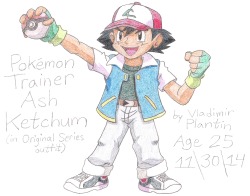 vladplantin360:Pokémon Trainer Ash Ketchum, posted on behalf of Pokémon Day (premiered February 27, 1996 - 2016) Happy P-Day, @shesellsseagulls &amp; @hollylu-pokeship-art! ^_^