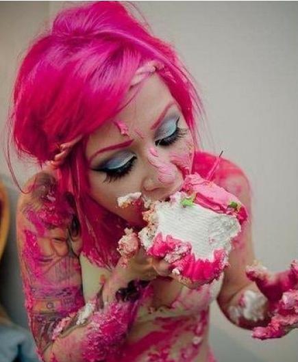 That’s one way to eat cake