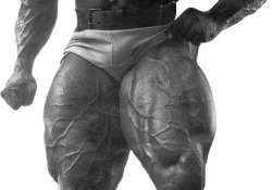 muscpowr:  Phil Hill massive muscular thighs