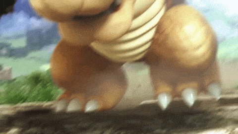 bluedragonkaiser:  haydensmub:  here’s a gif of bowser running because why not  I never understood why or how he would just skid across the ground in the previous games. 
