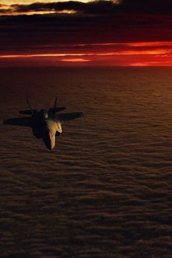 avtobots:  bvmblebee Fighter Jet at Sunset