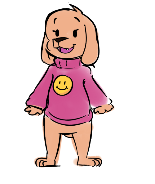 gabbah:  My mother found some old toys in some boxes, and this one in particular looked fun enough to redraw! He/She doesn’t have a name sadly, it only says it was made by Angel Toys, so I settled for a girl puppy! 