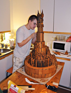 darthvega89:  bunjywunjy:  crazievoice:  elan-morin-tedronai:  Two Finnish students decided to build a slightly more hardcore gingerbread house. (source, in Finnish tho)  Slightly  is that fucking Barad-dûr  Dude…. 