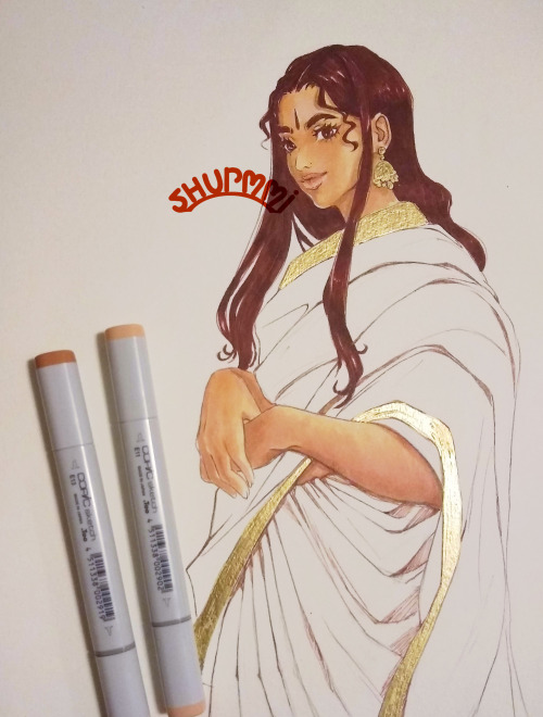 Copic marker practice~  Coloring in skin is fun…the skin pack was really all I could afford a