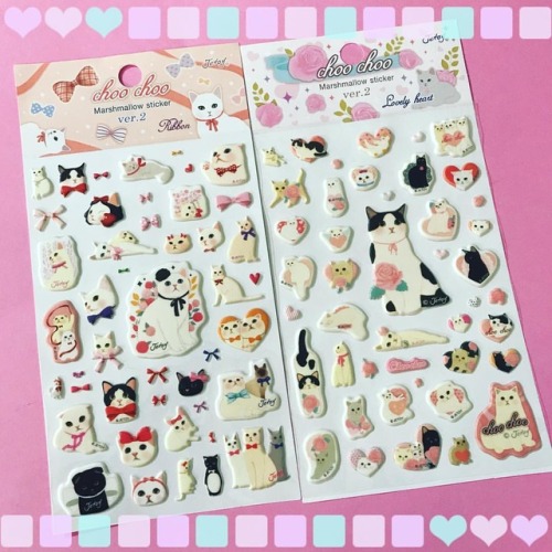 choochoocat:Jetoy Marshmallow Stickers are cute, puffy stickers perfect for scrapbooking and/or coll
