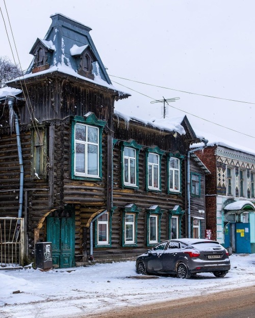 my-russia:Traditional Russian houses in Kimry, Tver Oblast