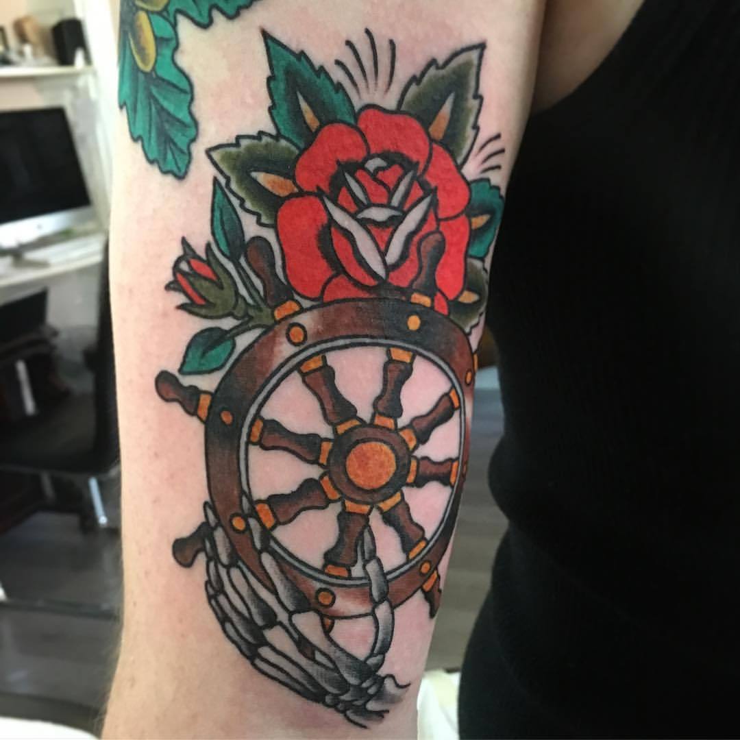 Ship Steering Wheel Tattoo  Best Tattoo Ideas Gallery