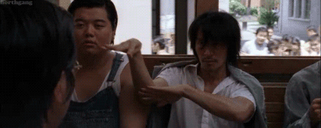 missingkitsune:  toki-yo-tomare:  barbeauxbot:  unsuccessfulmetalbenders:  was this movie even real  #this movie was the realest  this movie is called Kung Fu Hustle and you owe it to yourself to watch it  BEST MOVIE EVER 