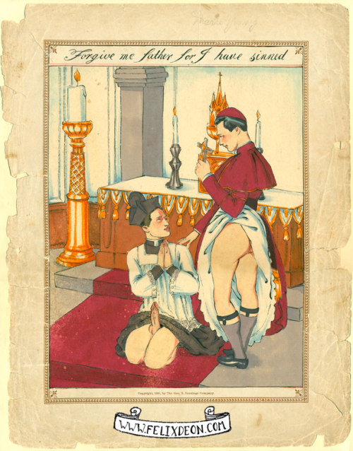 felixdeonsdirtydays:  A collection of Victorian gay erotica, by the artist Felix d’Eon. Gay porn in vintage style. You can find limited edition prints and more art on similar themes on his website at this link