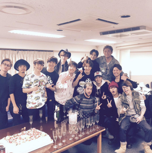 miura–shohei:Sato Takeru at FTISLAND Japan Tour party w/ Yuu Shirota, Miura Shohei, etc.