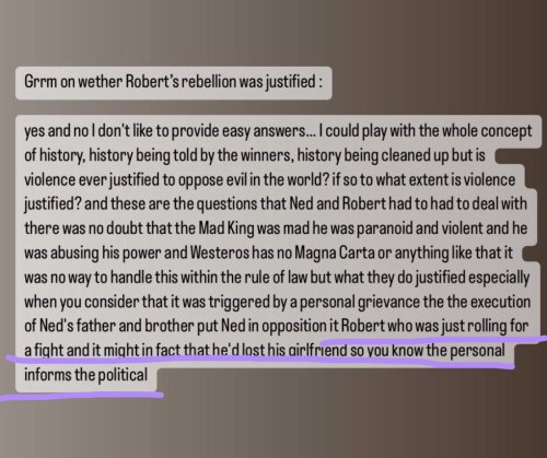 Oh So This Is The Interview That Made Robert's Stans Crazy? Sorry Folks, But Grrm Is Right.