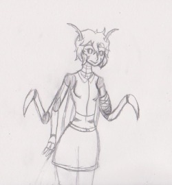 Jazzmastermind:awkwardguardinnoir:awkward Mantis Lady.she Lost Her Arm To A Spider