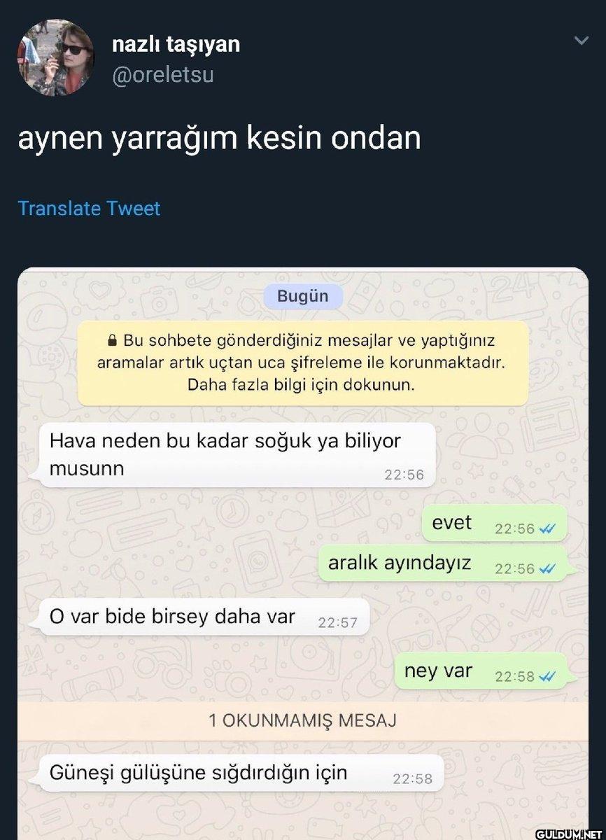 nazlı taşıyan @oreletsu...