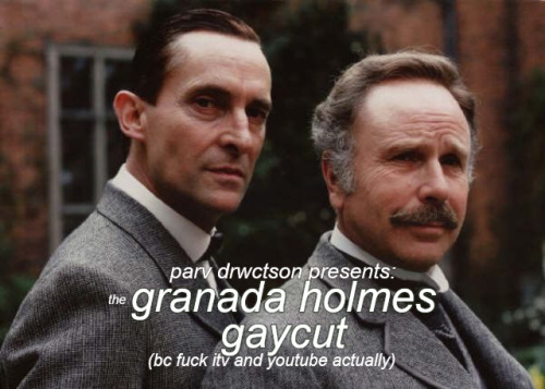 drwctson:hi im parvati and for a while ive been making a supercut of all the gay holmes/watson momen