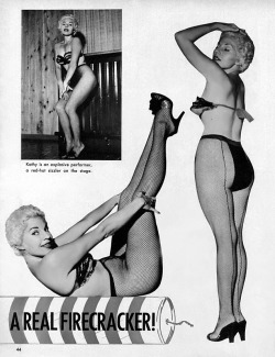 A Real Firecracker! Kathy Kelly Is Featured In The Pages Of The June ‘58 Issue