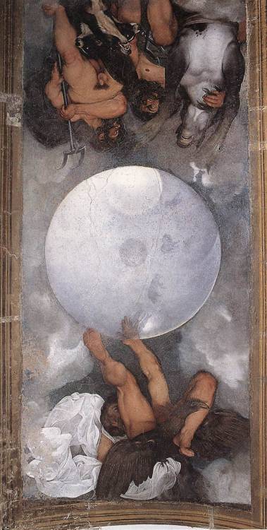 artist-caravaggio:Jupiter, Neptune and Pluto, 1597, CaravaggioMedium: fresco
