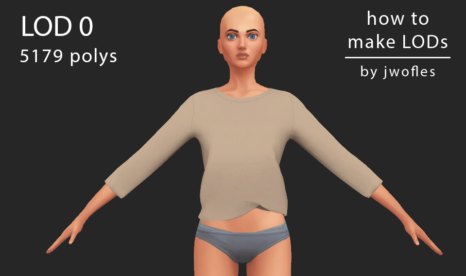 Creating Lods 0 1 2 3 For Your Clothing Jwofles Sims