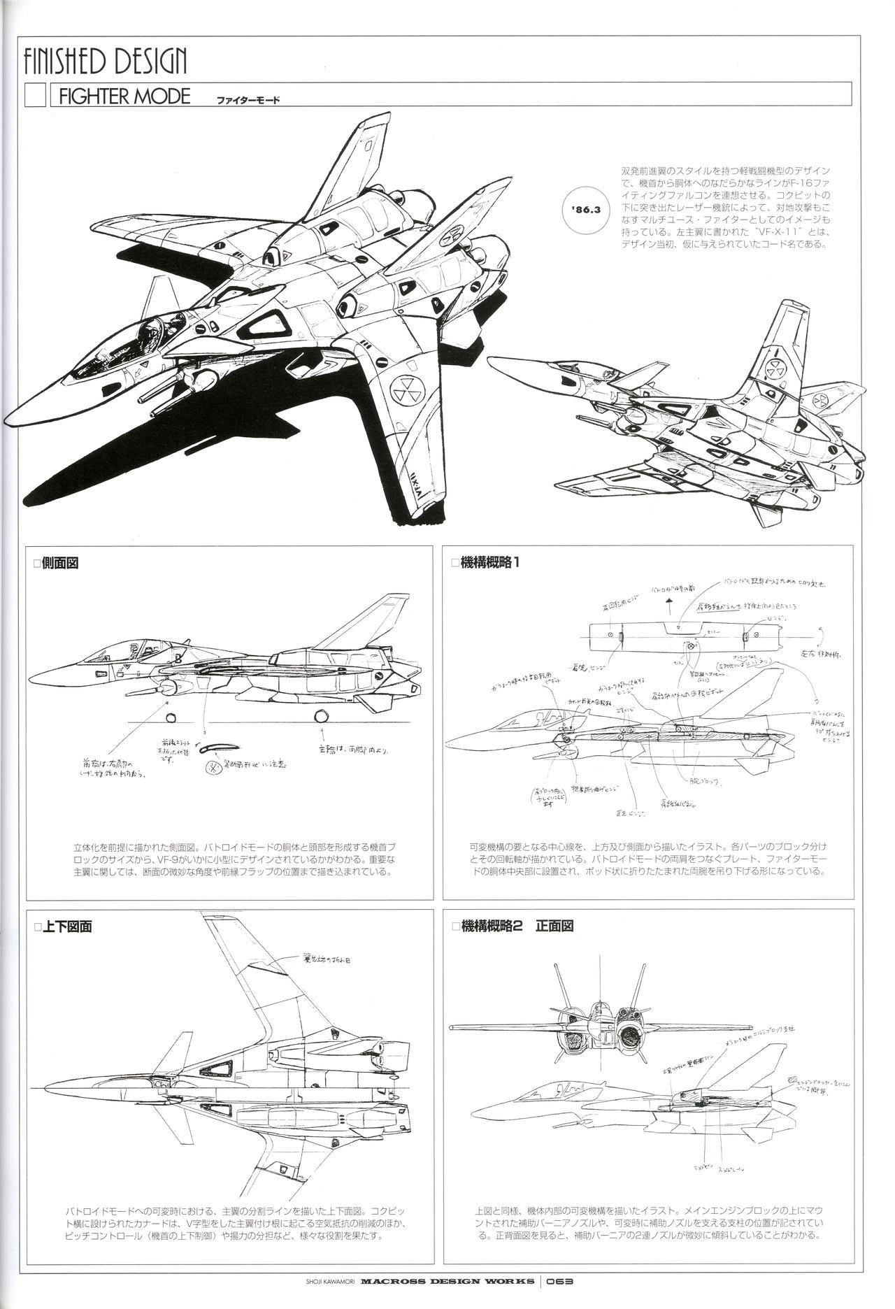 rocketumbl:  河森正治  Shōji Kawamoriマクロス  MacrossVF-3000BVF-9VF-4VF-1