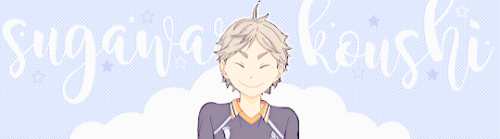 edougawa:   30 Days of Haikyuu!! Challenge vs. dazaiosamu  Day 2:「The first character you fell in love with 」 ↳ Sugawara Koushi    