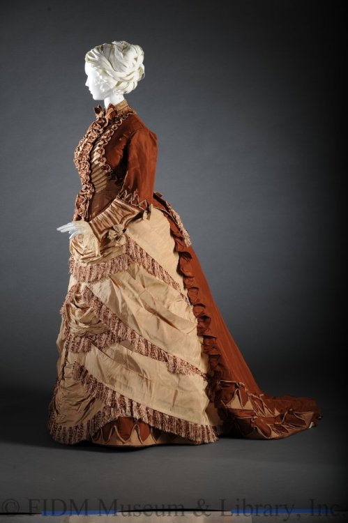 Afternoon dress ca. 1871From the FIDM Museum