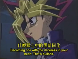 thiefprincess:monsieurpaprika:  yami tells it like it is   SAYS